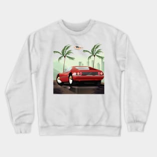 Red Sports Car Crewneck Sweatshirt